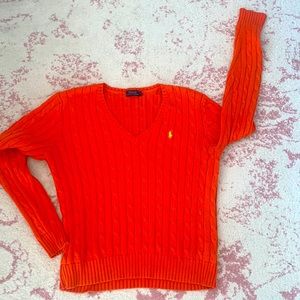 Orange 🍊 sweater Ralph Lauren Polo